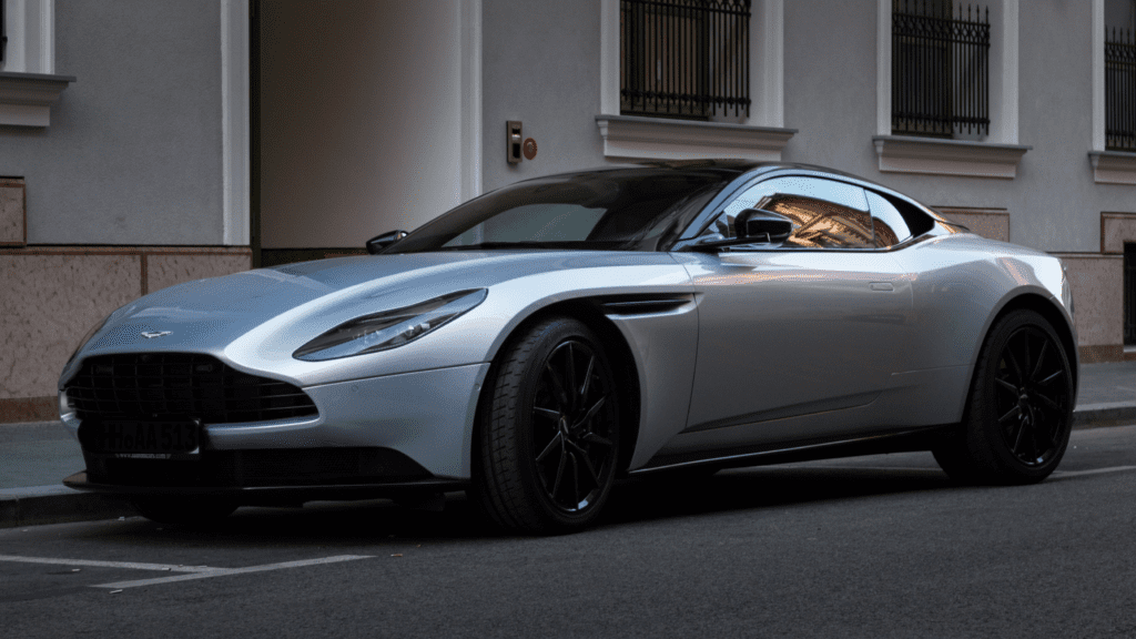 Aston Martin Db11 parked in city